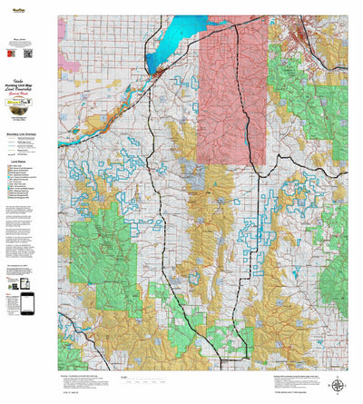 Idaho HuntData LLC Idaho General Unit 73A Land Ownership Map digital map