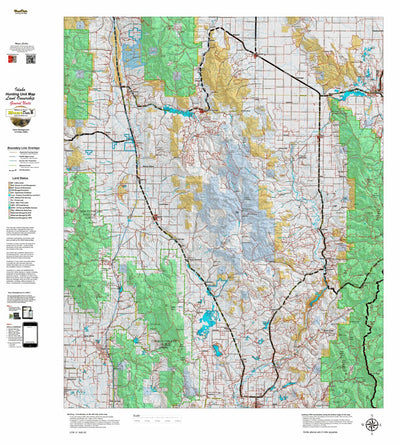 Idaho HuntData LLC Idaho General Unit 74 Land Ownership Map digital map