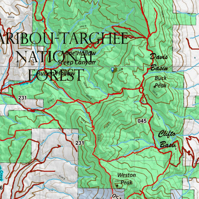 Idaho HuntData LLC Idaho General Unit 74 Land Ownership Map digital map