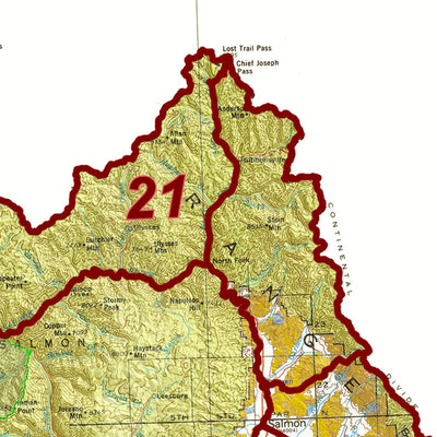 Idaho HuntData LLC Idaho General Units and Land Ownership digital map