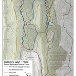 Independent Maps LLC Taskers Gap George Washington National Forest digital map