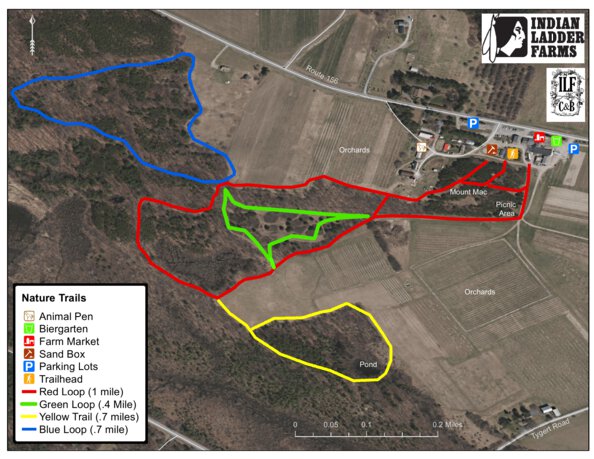 Indian Ladder Farms Nature Trails Map by Indian Ladder Farms | Avenza Maps