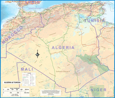 ITMB Publishing Ltd. Algeria & Tunisia - ITMB digital map