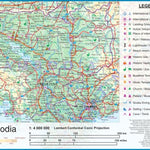 ITMB Publishing Ltd. Cambodia 1: 4,000,000 - ITMB digital map