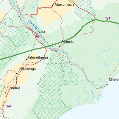 ITMB Publishing Ltd. Mozambique 1:3,400,000 - ITMB digital map