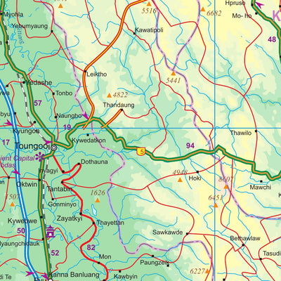 ITMB Publishing Ltd. Myanmar (Burma) 1:1,350,000 - ITMB digital map