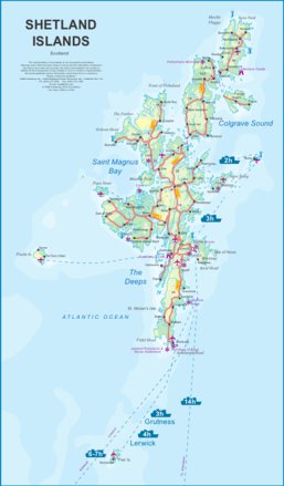 ITMB Publishing Ltd. Shetland Islands, Scotland - ITMB digital map