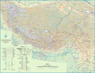 ITMB Publishing Ltd. Tibet Region 1 : 3,800,000 - ITMB digital map