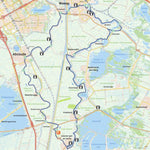 iTRovator Biking tour - Molenroute langs Vecht Angstel en Gein (40 km) - Gooi & Vecht region digital map