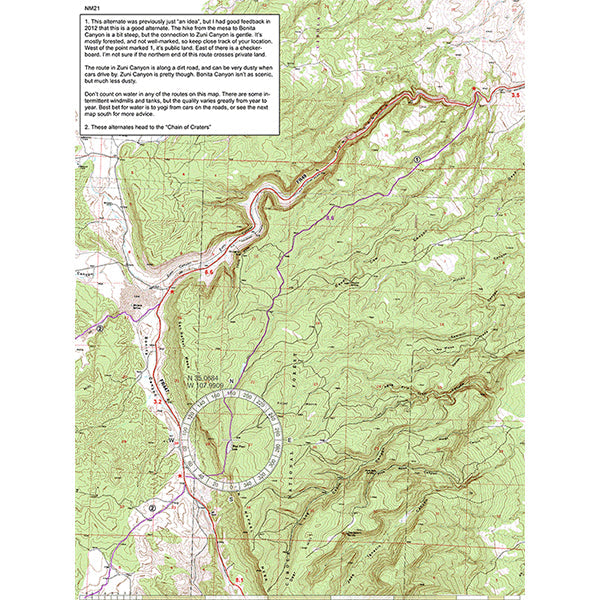 CDT New Mexico Sec 05 El Malpais Map by Jonathan Ley Avenza Maps
