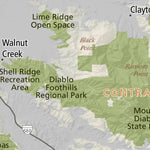 Juan Bautista de Anza National Historic Trail Anza Trail: Contra Costa County digital map