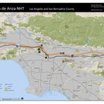 Juan Bautista de Anza National Historic Trail Anza Trail: Los Angeles and San Bernardino digital map