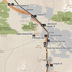 Juan Bautista de Anza National Historic Trail Anza Trail: Pima and Santa Cruz Counties digital map