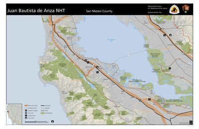 Juan Bautista de Anza National Historic Trail Anza Trail: San Mateo County digital map