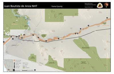 Juan Bautista de Anza National Historic Trail Anza Trail: Yuma County digital map