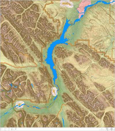 Juan Roubaud GIS Consulting Abraham Lake Detailed digital map