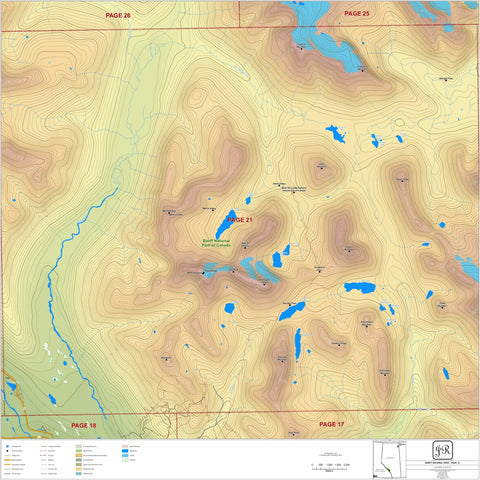 Juan Roubaud GIS Consulting Banff National Park Detailed 21 digital map