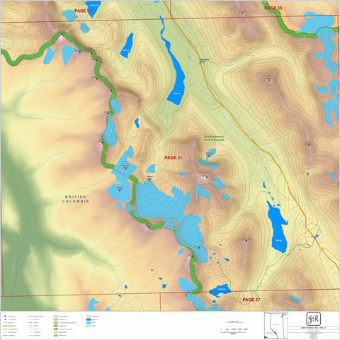 Juan Roubaud GIS Consulting Banff National Park Detailed 31 digital map