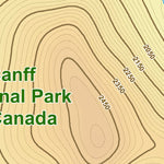Juan Roubaud GIS Consulting Banff National Park Detailed 33 digital map