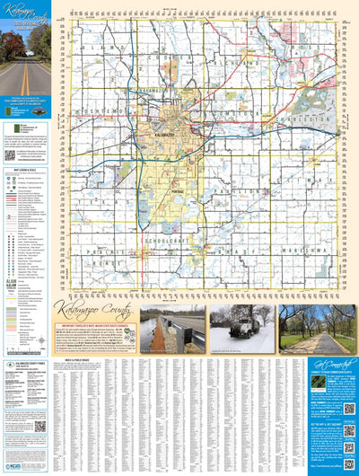 Kalamazoo County Kalamazoo County RoadMap 2022 digital map
