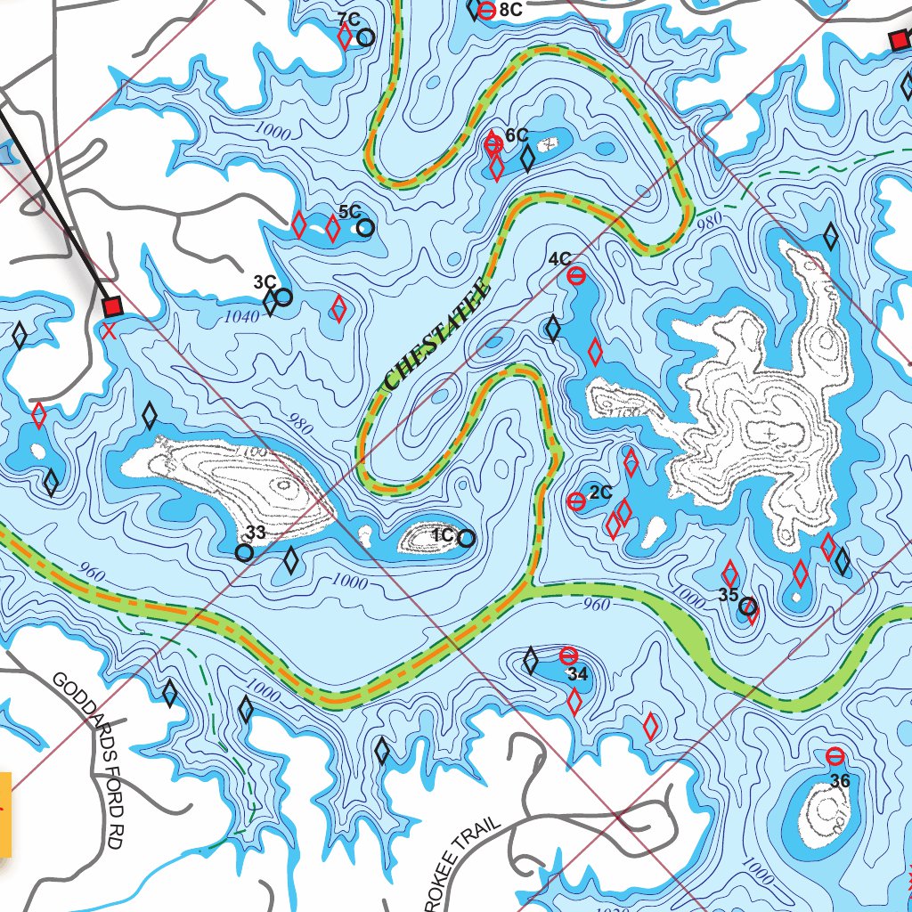 Lake Lanier, GA Map#301 by Kingfisher Maps, Inc. | Avenza Maps