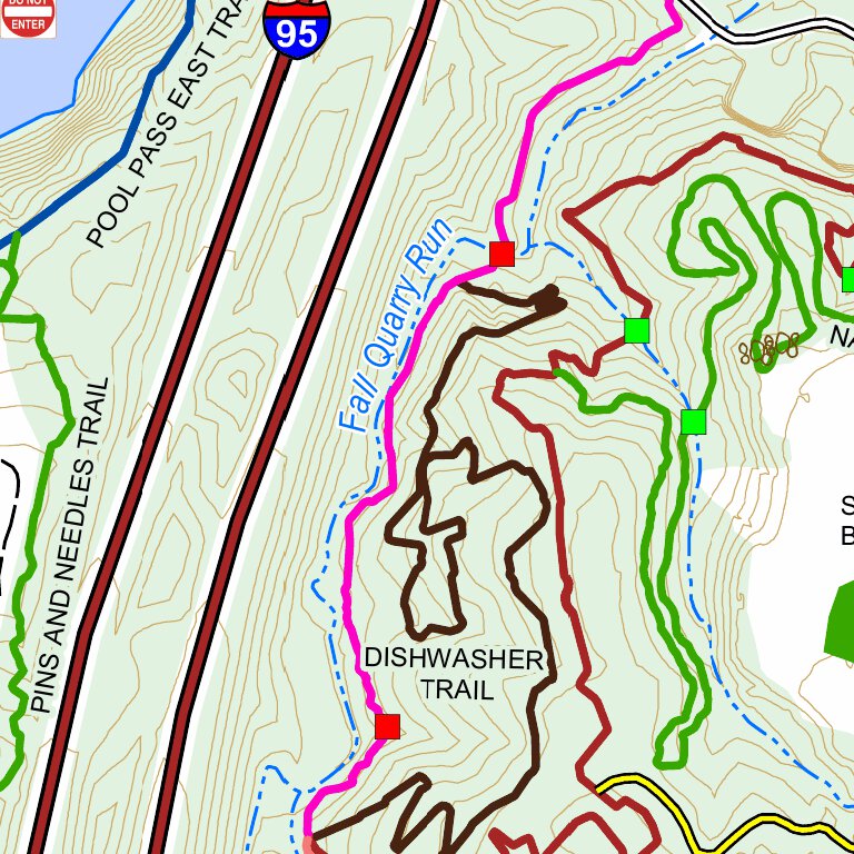 Course Map Quarry Fredericksburg Quarry Edition 006 Map by Knobby Tire Mapping | Avenza Maps