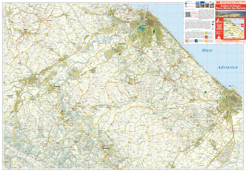 L'ESCURSIONISTA s.a.s. Colline di Pesaro 1:25.000 digital map