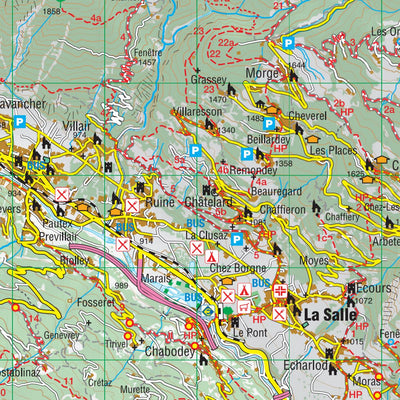 L'ESCURSIONISTA s.a.s. Tour du Mont Blanc 1:50.000 - Giro del Monte Bianco TMB digital map