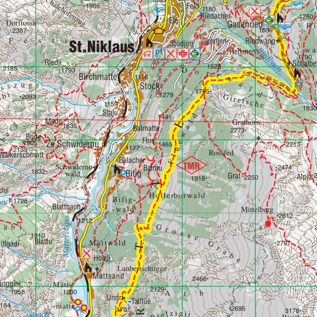 Tour du Mont Rose 1:50.000 - Giro del Monte Rosa - Tour del Monte Rosa ...