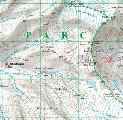 L'ESCURSIONISTA s.a.s. Val d'Isère - Tignes Est 1:25000 digital map
