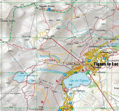 L'ESCURSIONISTA s.a.s. Val d'Isère - Tignes Ovest 1:25000 digital map