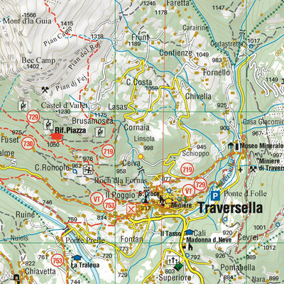 L'ESCURSIONISTA s.a.s. Valchiusella, Valle Sacra 1:25.000 digital map