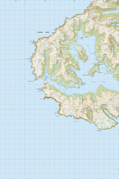 Land Information New Zealand AK03 - Carnley Harbour digital map