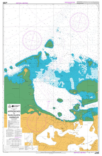 Land Information New Zealand Approaches to Nuku'alofa Harbour digital map