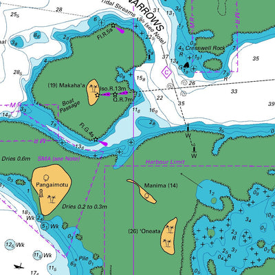 Land Information New Zealand Approaches to Nuku'alofa Harbour digital map