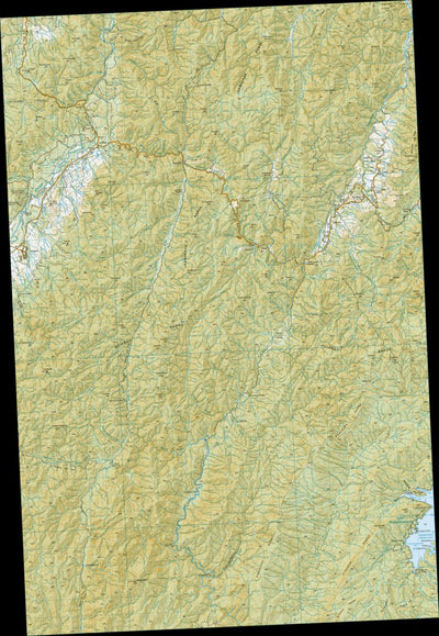 Land Information New Zealand BG39 - Ruatahuna digital map
