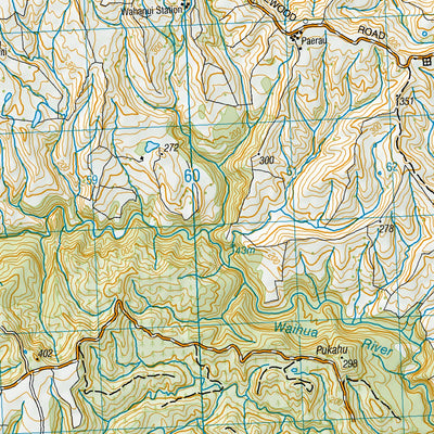 Land Information New Zealand BH40 - Mohaka digital map