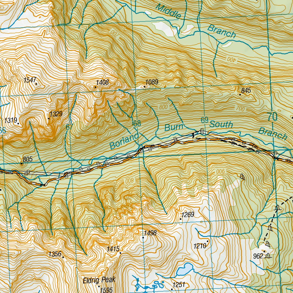 Monfwi Line Map CE07 - Lake Monowai Map by Land Information New Zealand | Avenza Maps