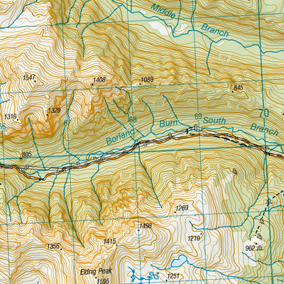 Land Information New Zealand CE07 - Lake Monowai digital map