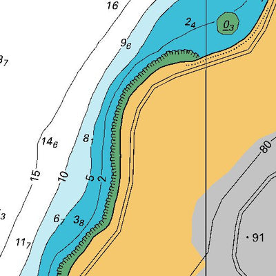 Land Information New Zealand Evans Bay digital map