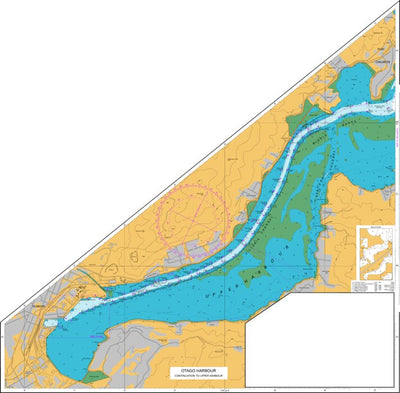 Land Information New Zealand Otago Harbour Continuation to Upper Harbour digital map