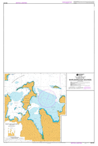 Land Information New Zealand Plans in the Marlborough Sounds digital map