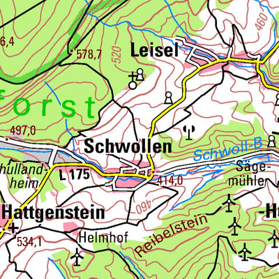 Landesamt für Vermessung und Geobasisinformationen Rheinland-Pfalz Allenbach (1:100,000) digital map
