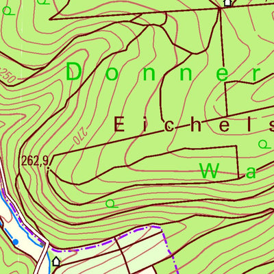 Landesamt für Vermessung und Geobasisinformationen Rheinland-Pfalz Alsenz (1:25,000) digital map