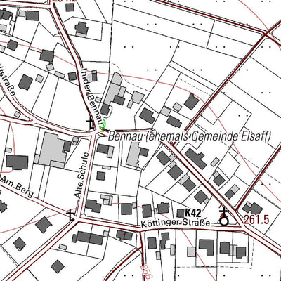 Landesamt für Vermessung und Geobasisinformationen Rheinland-Pfalz Asbach 1 (1:5,000) digital map