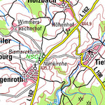 Landesamt für Vermessung und Geobasisinformationen Rheinland-Pfalz Bad Sobernheim (1:100,000) digital map