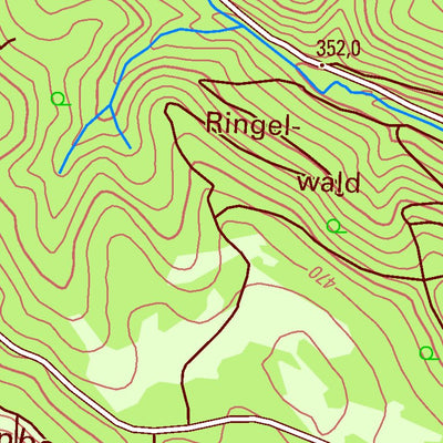 Landesamt für Vermessung und Geobasisinformationen Rheinland-Pfalz Baumholder (1:25,000) digital map