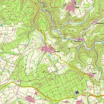 Landesamt für Vermessung und Geobasisinformationen Rheinland-Pfalz Berglicht (1:25,000) digital map