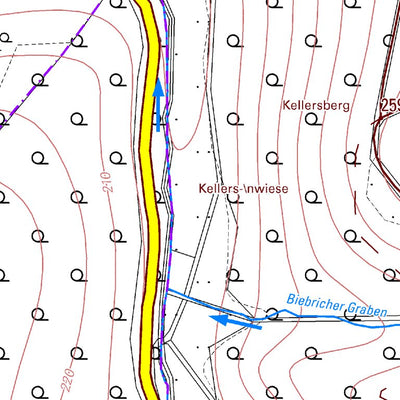 Landesamt für Vermessung und Geobasisinformationen Rheinland-Pfalz Biebrich (1:5,000) digital map