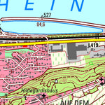 Landesamt für Vermessung und Geobasisinformationen Rheinland-Pfalz Bingen am Rhein (1:25,000) digital map